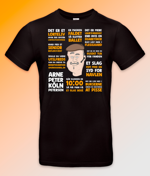 Arne sort t shirt ny