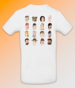 Sendefladen t shirten #1 back (mock up)(hvid)